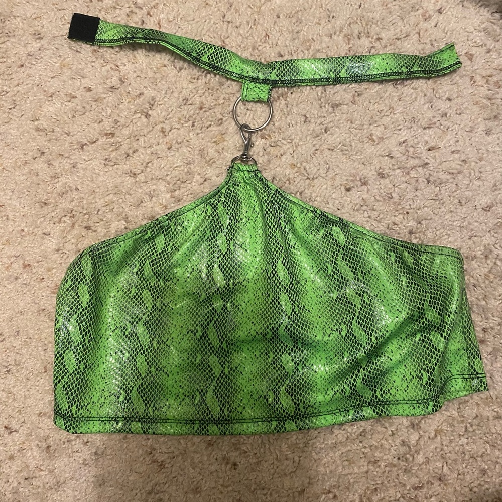 Snakeskin Crop Top